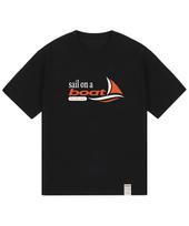Graver Ordinary [Odnr-Unisex]Sail On A Boat Short Sleeve T-Shirt_Black Black/S