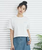 Columbia University Cu Sig Logo Women S/S T-Shirts White White/L-Xl