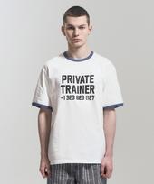 Pose Number Eight P.T Ringer Tee (White/Smoke Blue) 1