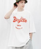 Modernoment Bicycle Oversized Short Sleeve T-Shirt [White] White/2 Size