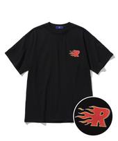Row Lab R Flame Crack Binder Short Sleeve (Black) S