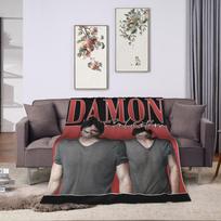 Ian Somerhalder Blankets Fleece Autumn/Winter Damon Salvatore Cat Multi-function Warm Throw Blanket for Bed Car Bedspreads Size: 75*100cm, Weight: 230 GSM