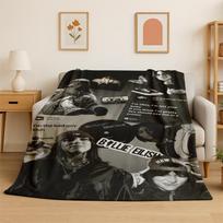 3D Billie Eilish Singer Star Flannel Blanket Soft Warm Throw Blanket for Bedroom Living Room Bed Travel Camping Picnic Gift Size: 75*100cm, Weight: 230 GSM