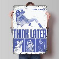 Tate McRae  Think Later Printed Poster Customized Wall Art Retro Vintage Metal Tin Signs for Interior Decoration Living Room 20X30CM