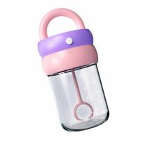 Clear Rotating Blender Mug Portable High Speed Stirring Cup  Office Use violetinė