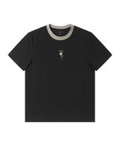 Soru Sunflower Ringer T-Shirt_Black S