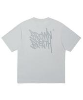Brown Bless Reflective Tag Mesh Tee - Gray Grey/L