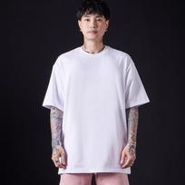 Astral Projection Layered Supima Cotton Round Neck Short Sleeve T-Shirt_White L