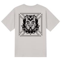 Khan 6312 Ktc0114 Pitbull Short Sleeve T-Shirt - Beige Beige/L