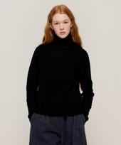 Cargo Bros For Woman Premium Wool Wholegarment High-Neck Knit (Black) Free