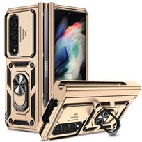 Stumdomos kameros objektyvas, skirtas Samsung Galaxy Z Fold 4 Case 2022 Military Grade Bumpers Armor Cover for Samsung Galaxy Z Fold 4 5g For Galaxy Z Fold 4 auksas