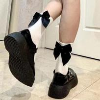 Moteriškos kojinės Pavasaris Vasara Baltos Japoniškos Mielos Kawaii Harajuku Saldus Stilius Lolita Kaspinė Trumpikės Mergaitės Kojinės Dovana One Size