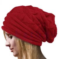 Winter Knitted Beanies Hat for Women Baggy Slouchy Solid Wool Cap Fashion Outdoor Warm Bonnet Hoods Female Snow Ski Warmer Gorra