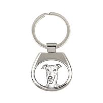 Italų kurtas, Italų kurtas - raktų pakabukas su šunimi, raktų pakabukas su spauda, personalizuotas pakabukas iš Art-Dog prekės ženklo sidabras