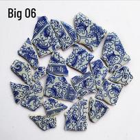 Blue & White Porcelain Mosaic Tiles - Irregular Design for Decorative Walls
