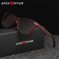 SPEEDHYUN Lightweight Wayfarer Sunglasses UV400 & Polarized for Travel ruda