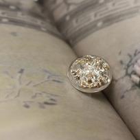 5 vnt. Kūrybiški magmos rašto sagos Prabangios skaidrios dervos kotelio sagos Drabužių aksesuarai 17.5mm auksas
