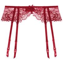 Sexy garter ultra-thin transparent temptation retro jacquard lace garter women's fun garter belt waist seal S