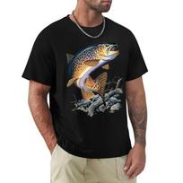 Rudojo šlakio žvejybos marškinėliai Šaunus kasdienis pasididžiavimo marškinėlis Vyrams Unisex Naujos mados marškinėlis Vyrams 3D marškinėliai Streetwear 6XL white