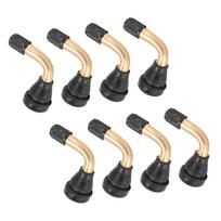 8PCS 60 Degree Angled Tubeless Tire Valve Stem Universal Leakproof Aluminium Alloy Bent Scooter Vacuum Tyre Air Valve
