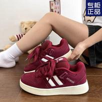 High value Hong Kong style retro autumn new versatile matte black bread shoes women's fashion casual board shoes 35 bordinė