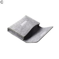 Laptop Bag Portable Waterproof Cotton 13 Inch Notebook Sleeve Case Power Pack for MacBook C gray