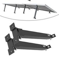 For Flat Roof Aluminium Solar Bracket Set with Adjustable Tilt Angle Weather Resistant for Outdoor Installations China Mainland