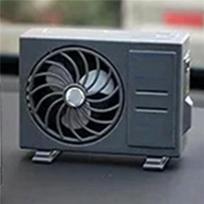 2X Mini Air Conditioner Model Aromatherapy Car Air Outlet Fragrance Interior Decoration Perfume Long-Lasting Ornaments A tamsiai pilka spalva