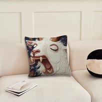 goat cute Funny cushion cover Pillow Cover Decoration Room Home Sofa living Office Car Nordic Simplicity 12x12Inch