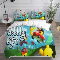 3D Spausdintas Sūpuojamas ir Gyvas Patalynės Komplektas Miegamajam Minkštos Modernios Antklodės Patogus Vaikų Antklodės Užvalkalas, Quilt Cover Ir Pagalvės Užvalkalas 70x133cm 3pcs