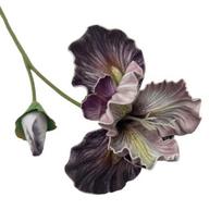 18  Artificial Iris Flower Real Touch Fake Bouquet with Flower Bud for Home Table Centerpiece Wedding Floral Arrangement