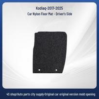 Skoda Kodiaq 17-25: Trendy, Wear-Resistant Fully Enclosed Flocking Nylon Black, Total Thickness 5mm, Fabric Edged