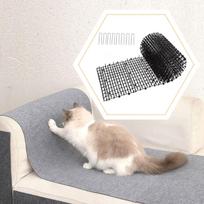 Anti-Katės Kilimėlis Gyvūnų Atbaidymo Priemonė Sofos Apsauga Namams with 8 Cable Ties gray