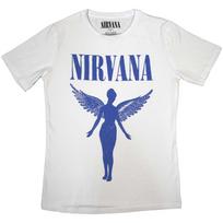 26 Ladies Nirvana Angelic Blue Mono Official Tee T-Shirt Womens Unisex T-Shirt L
