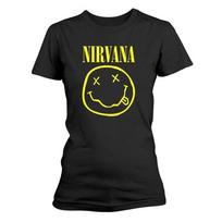 26 Ladies Nirvana Smile Logo Official Womens T-Shirt Ladies- Unisex T-Shirt M