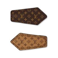 Louis Vuitton Logotipas Backstage Drobės Plaukų Sagtukas Moteriški Aksesuarai Ruda M02185 Box+Shopping Bag
