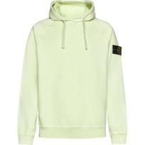 Stone Island vientos spalvos logotipas ilgomis rankovėmis džemperis su gobtuvu Vyriški džemperiai Šviesiai žalias 781562160-V0152 S