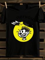Nervous Records Barbers Music Band Graphic T-Shirt Mens Tshirt Womens Tshirts with Letters Print Short Sleeves T-Shirt Casual Street Tee Shirt Top XL
