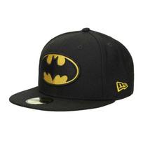 Batman Mens New Era Logo Baseball Cap One Size juoda