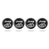 Jeep 4vnt. Automobilio logotipas Ratų centrinės dangtelio lipdukas Stebulės įrankis Priedai Jeep Wrangler JK Gladiator Renegade Compass Grand Ch