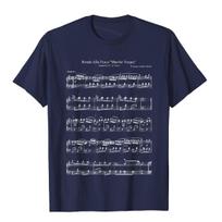 Mozart Music Notes Score Rondo Alla Turca Funny T-Shirt Cosie Cotton Mens Tees Fashionable Cheap Harajuku T Shirts S