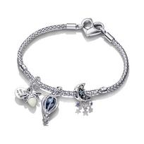 Pandora Hot Air Balloon Firefly Charm Bracelet Women bracelet Silver ZT3115 Box,16