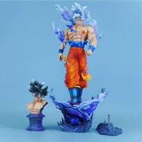 42cm/16.54in Anime Dragon Ball Figure Ultra Instinct Goku Action Figures Pvc Statue Desktop Ornamen Set Figure Toys Presents