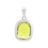 Silver pendant with chrysolite (60002322) smaragdas
