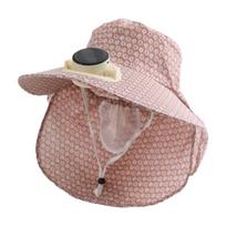 USB Charging Sun Cap Anti-UV Cooling Fan Hat Sunscreen Cap Fisherman Hat  Summer Season Color 6