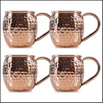 4 Copper Mugs Great For Any Chilled Drink, Copper Mugs Beer Glass Cocktail