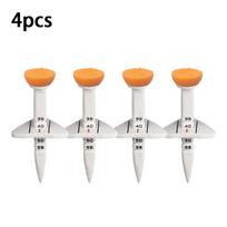 4 Pcs 33-55mm Adjustable-height Golf Tee Training Accessories oranžinė