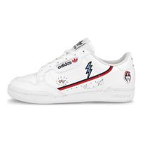 Adidas Originals Continental 80 J Slip Resistant Low top Kids' Skateboarding Shoes White Blue Red Teenagers FX6067 38