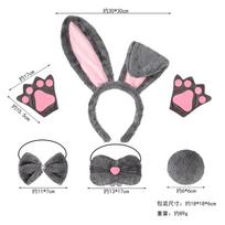 Mergaičių kostiumas Judy Hopps policininkės suknelė Zootopija triušio kostiumas Vaikų persirengimo Helovino triušio suknelės apranga Size 100(2T) gray