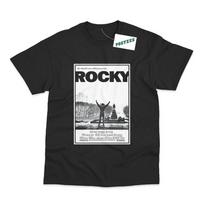 Retro Movie Poster Inspired By Rocky DTG Printed TShirt Unisex T-Shirt XL
